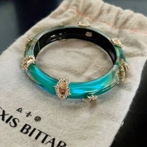 Alexis Bittar Lucite Hinged Bangle Bracelet